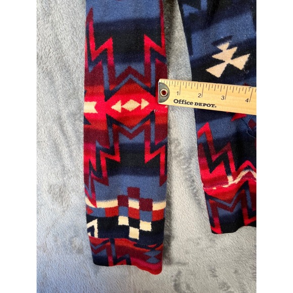 Lauren Ralph Lauren Shirt Womens XL Red Aztec Print Fleece Long Sleeve* - Picture 12 of 13